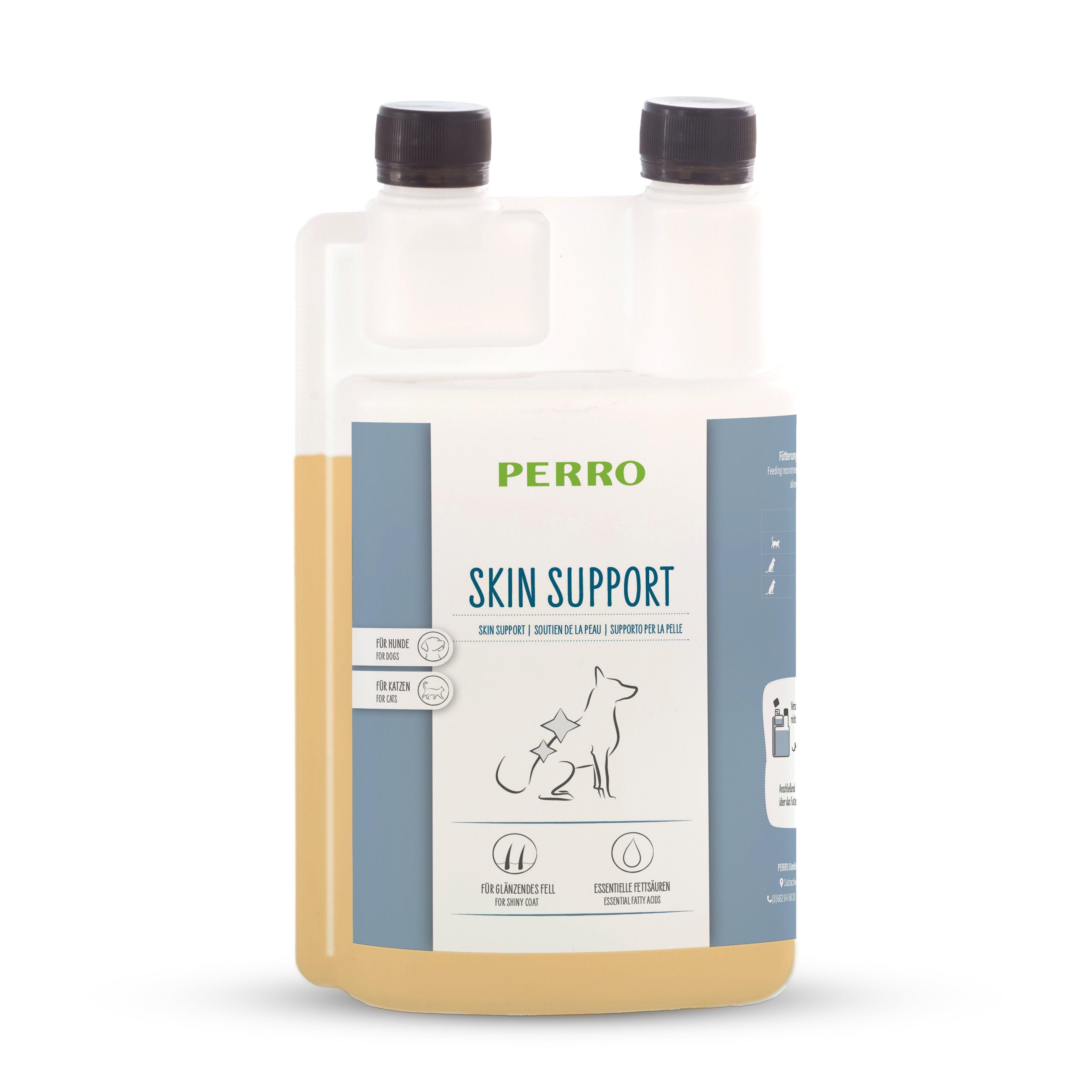 Perro Skin Support - Flüssigkeit für Hunde & Katzen 250 ml Öl