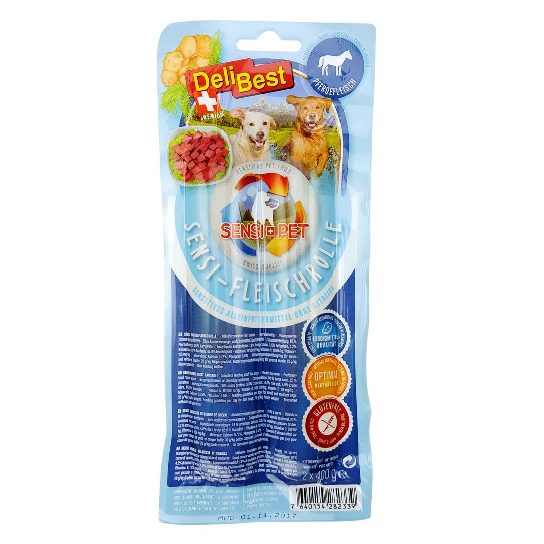 DeliBest Sensi Pet Fleischrolle Pferd