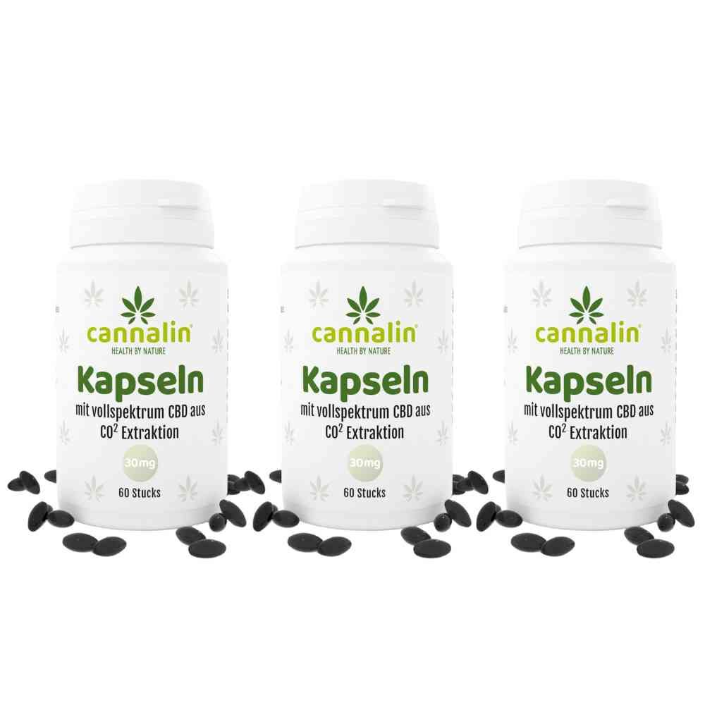 Cannalin - 3x CBD Kapseln 30 mg 3x60 St