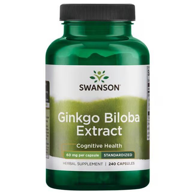 Swanson Ginkgo Biloba Extrakt 60 mg 240 Pc