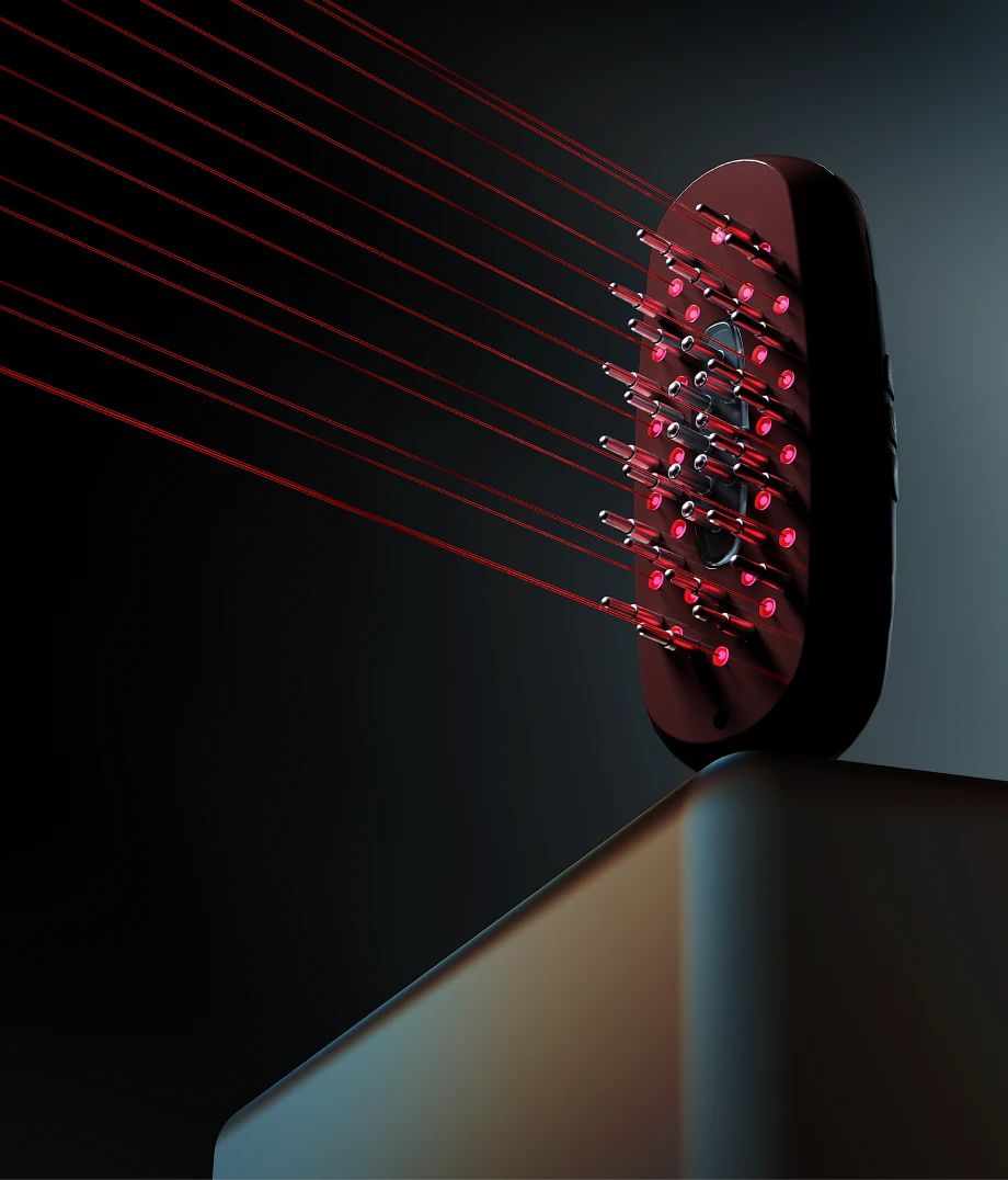 BEAUTIFLY Multifunktionaler Haarwuchs-Kamm dark