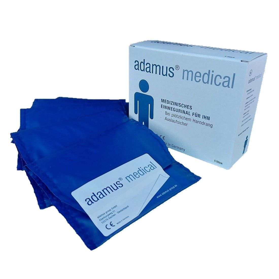 adamus® Taschen- Örtchen Notfall- WC für Männer