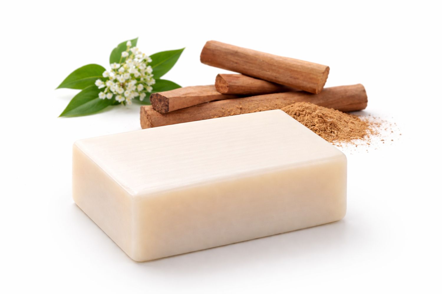 Haslinger Sandelholz Seife fest – Duschbad & Shampoo mit ätherischem Sandelholzöl 100 g