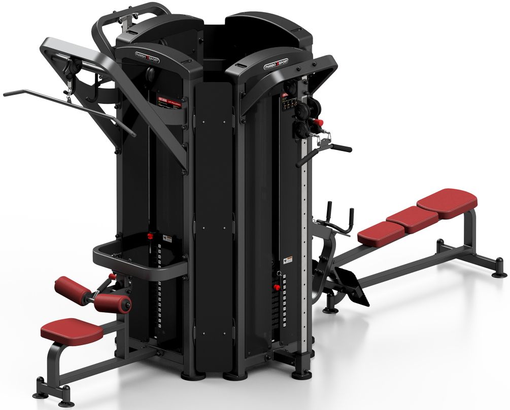 Marbo Sport® 4-Stationen Trainingsturm MP-T001, Rot