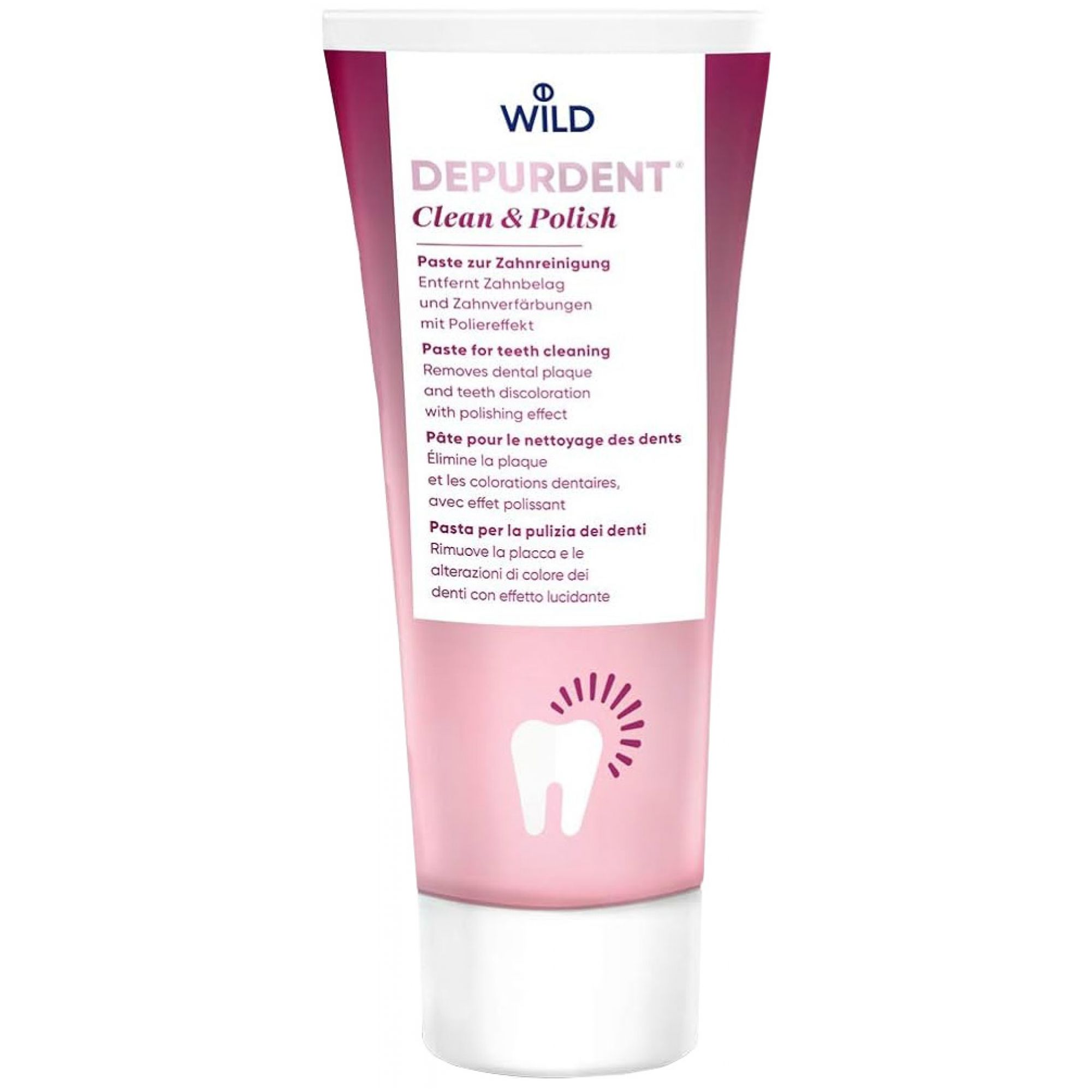 Wild Depurdent Clean & Polish Zahnpasta 3,5x5,4x14 cm