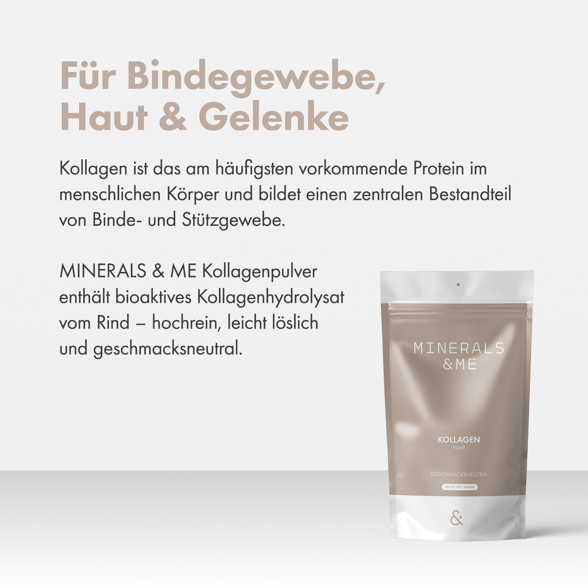 MINERALS & ME® Kollagen Pulver