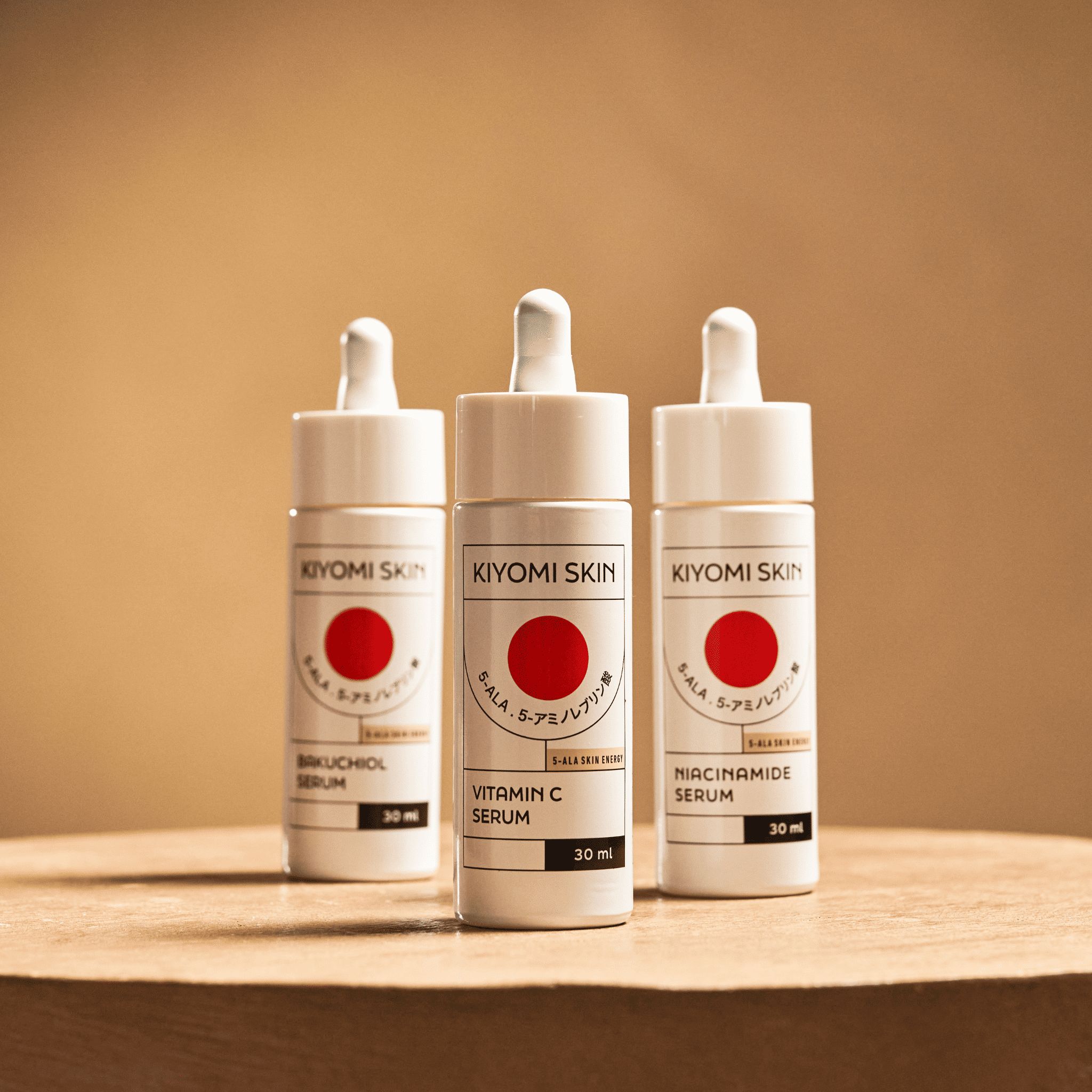 Kiyomi Skin Serum Set – Feuchtigkeit & Regeneration mit 5-ALA, Bakuchiol, Vitamin C & Niacinamide