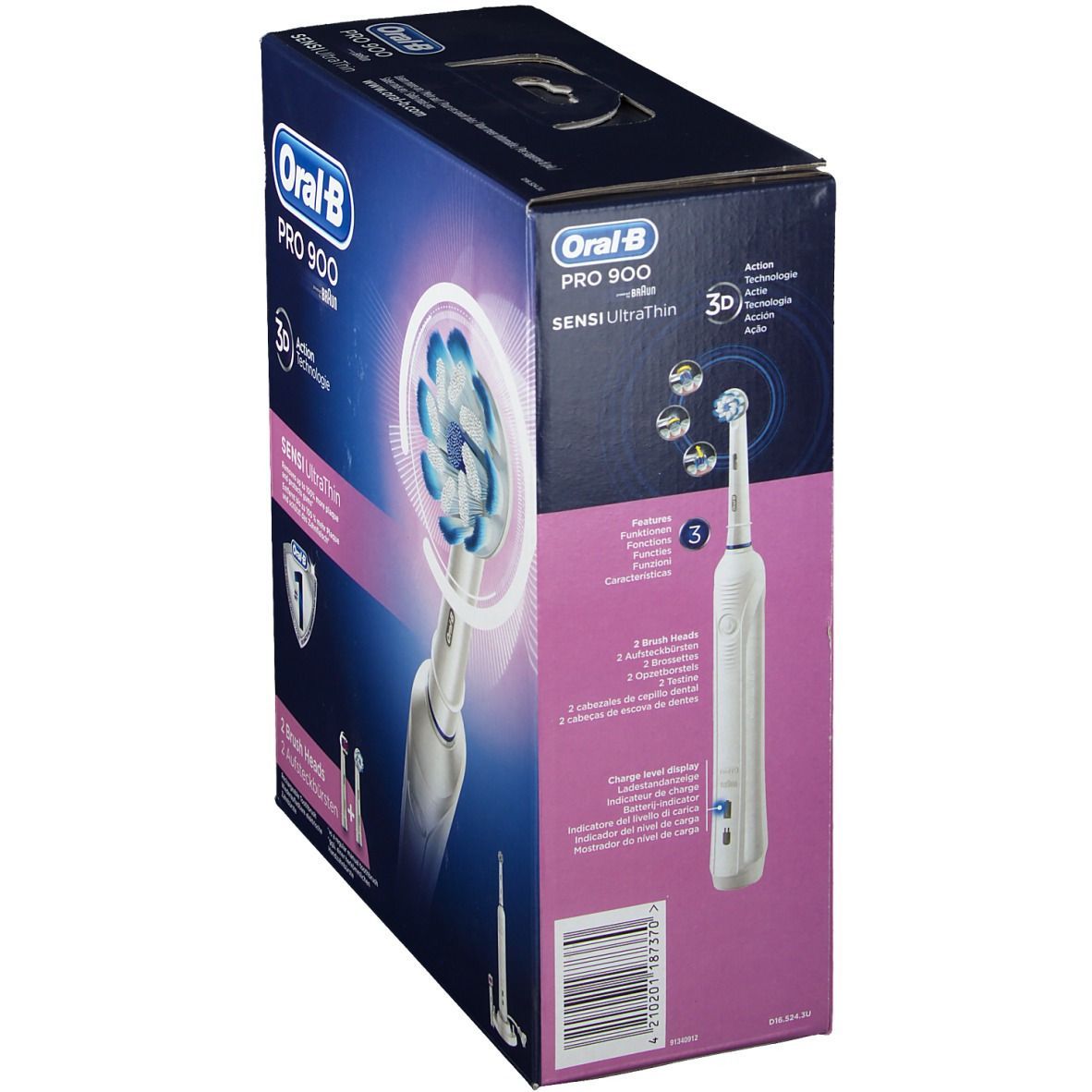 Oral-B PRO 900 PRO Sensi Ultrathin Elektrische Zahnbürste