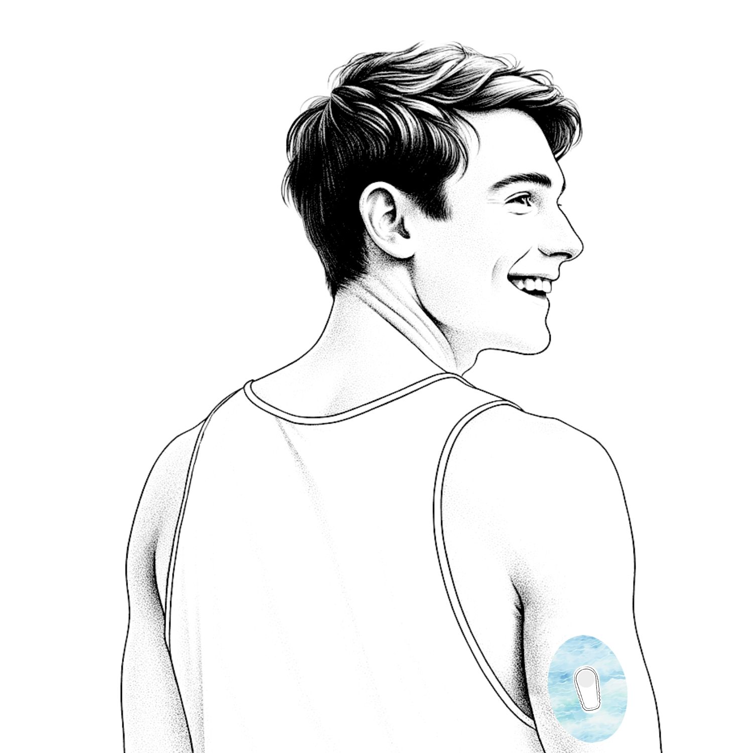 Diasticker® Dexcom G6 Fixiertapes "Baby Blue"