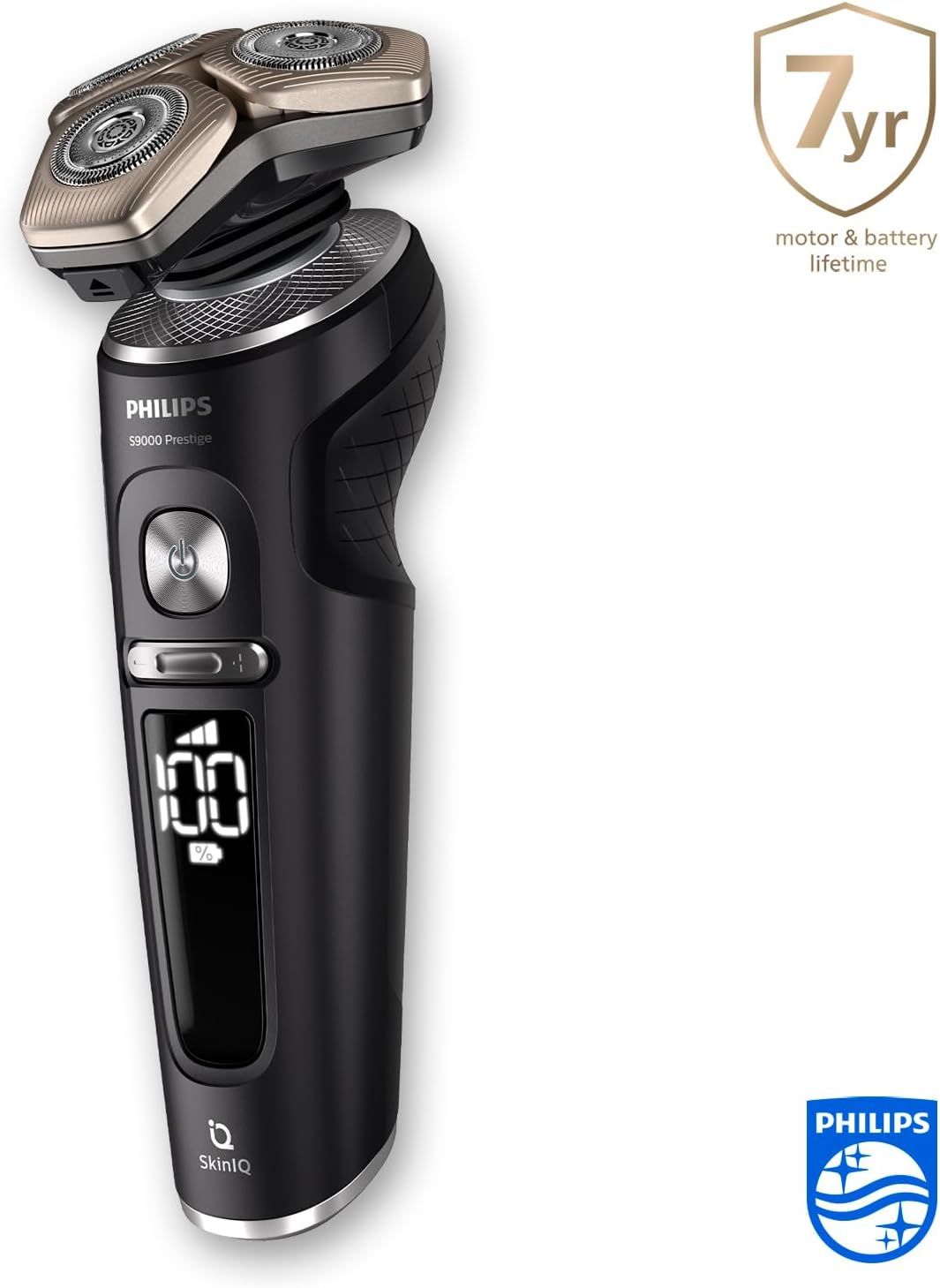 Philips Rasierer S9000 Prestige Nass- und Trockenrasierer für Herren mit SkinIQ-Technologie