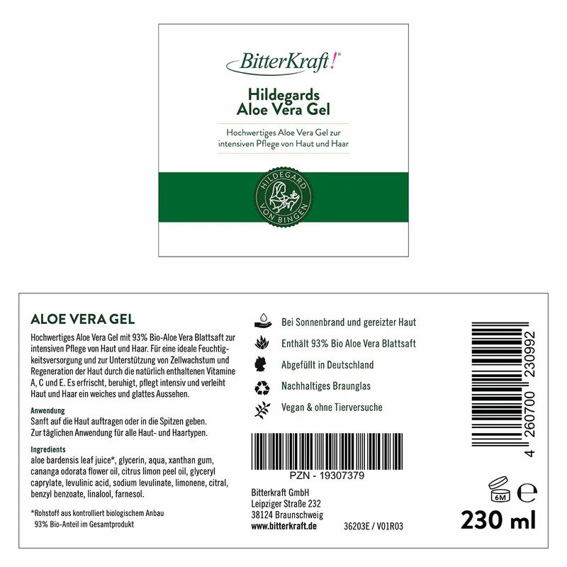 BitterKraft! Hildegards Aloe Vera Körpergel