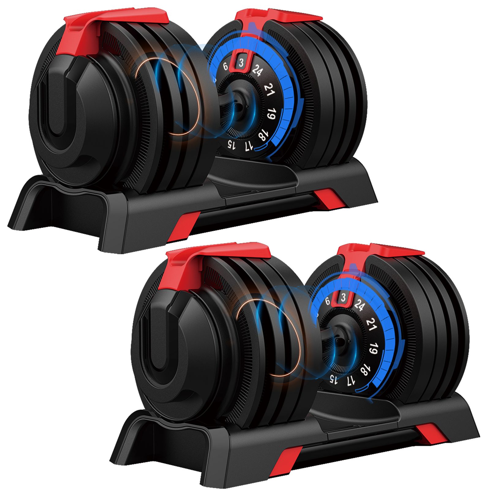 DH FitLife 24 kg Verstellbare Hanteln