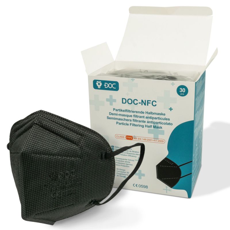DOC-NFC FFP2 Masken schwarz