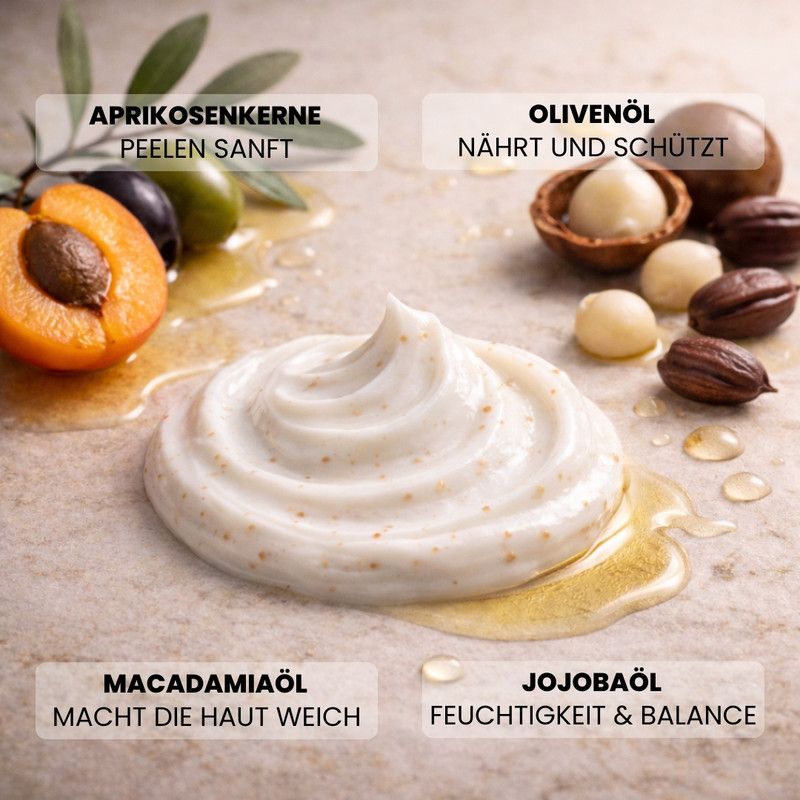 Canaan - Gesichtspeeling-Creme mit Aprikosenkernen