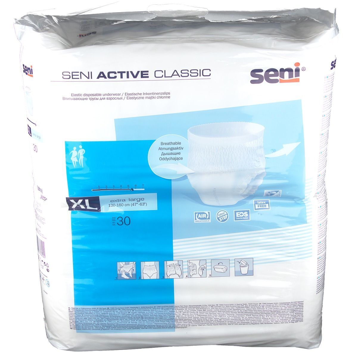 Seni Active Classic Inkontinenzslip Einm.ext.large