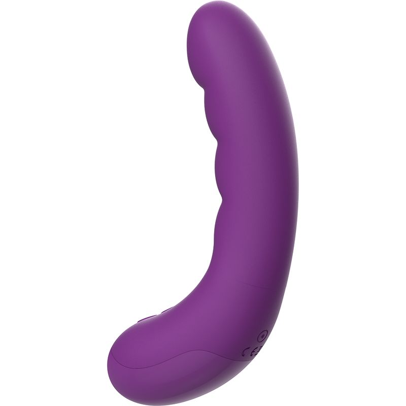 Lila Vibrator mit abgerundeter Form.