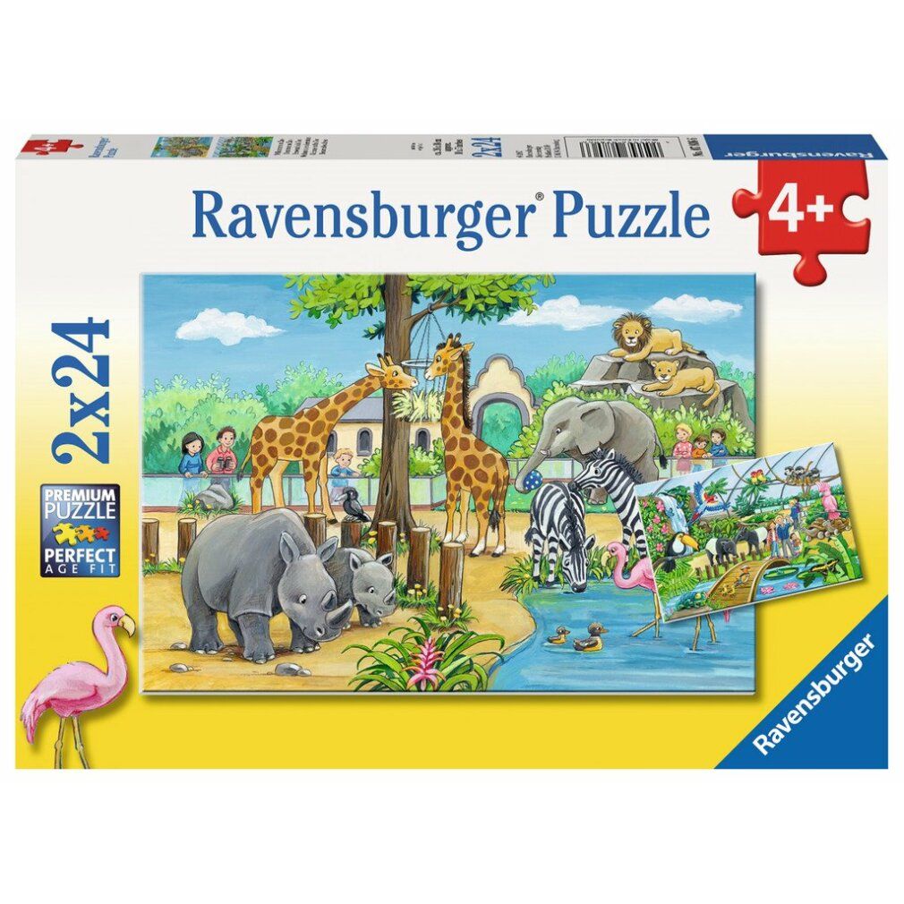 Kinderpuzzle Willkommen im Zoo (2x 24 Teile)