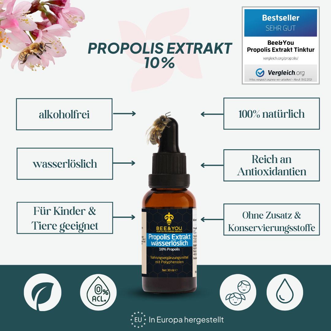 Propolis Extrakt wasserlöslich 10% 30 ml Tinktur