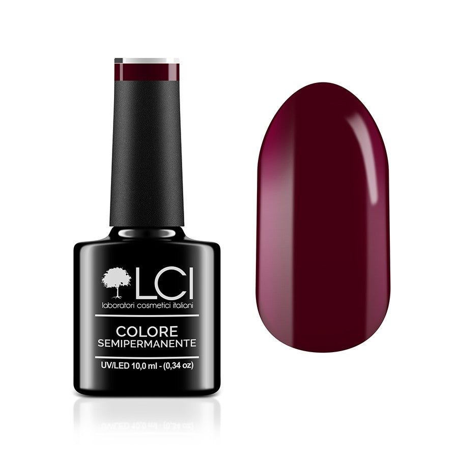 LCI Cosmetics - Smalto Semipermanente LCI - Rosso scuro vinaccio