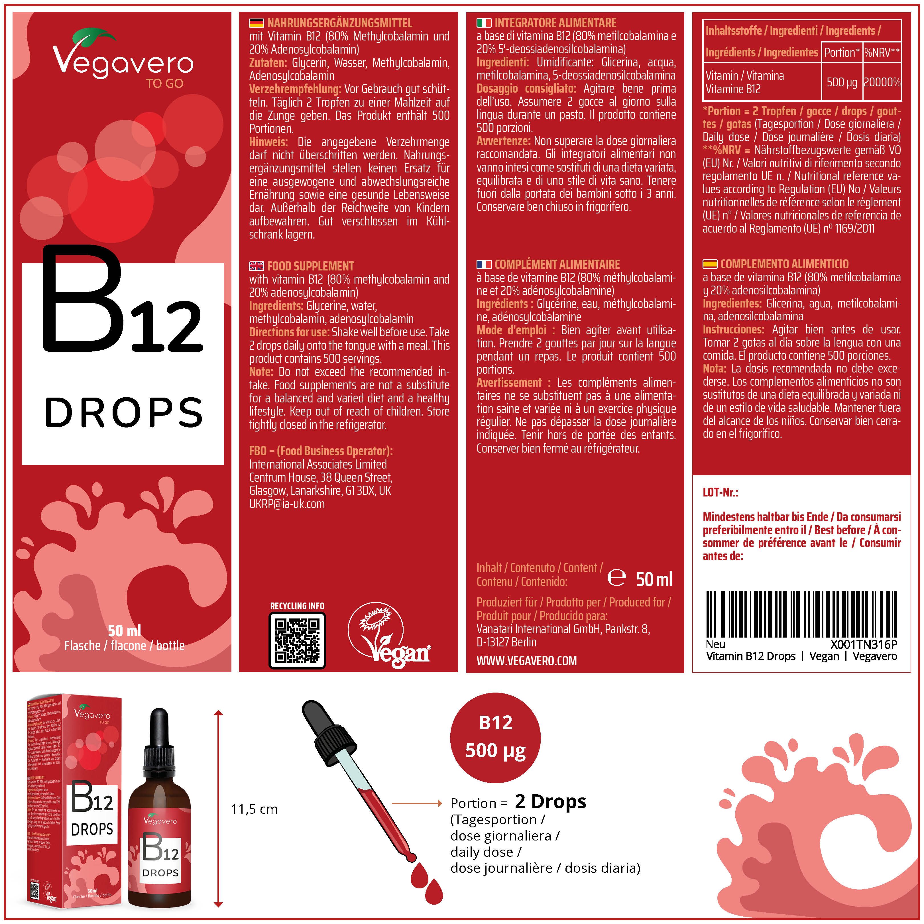 Rückseite der Verpackung mit Informationen zu den Inhaltsstoffen und der Anwendung. Marke: Vegavero.