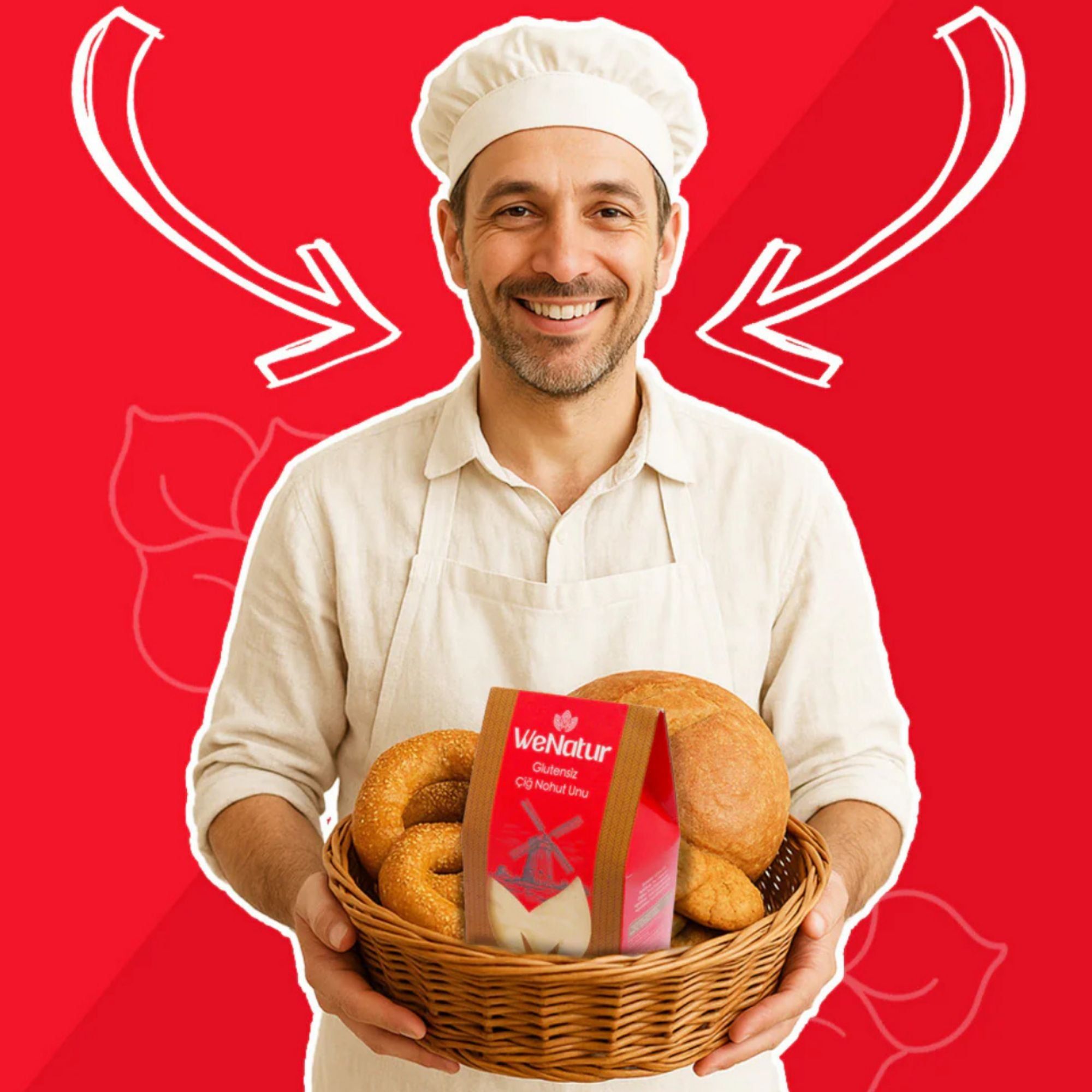 WeNatur  Glutenfreies Rohes Kichererbsenmehl
