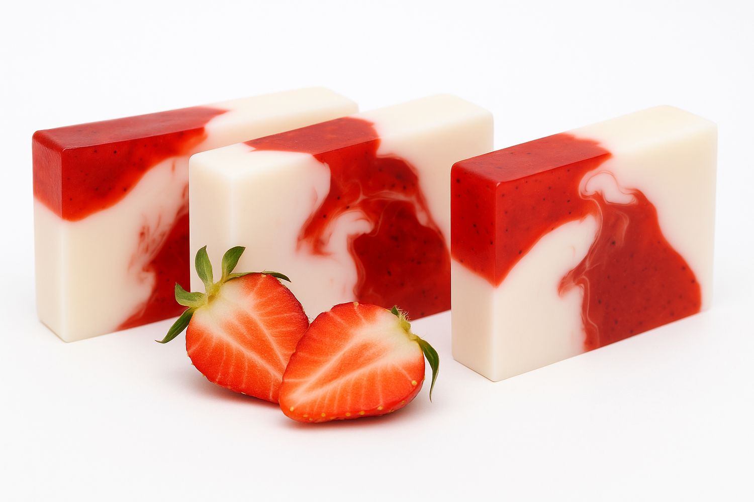 Nesbel Seife Erdbeere – süß & beerig | Glycerin & Ziegenmilch