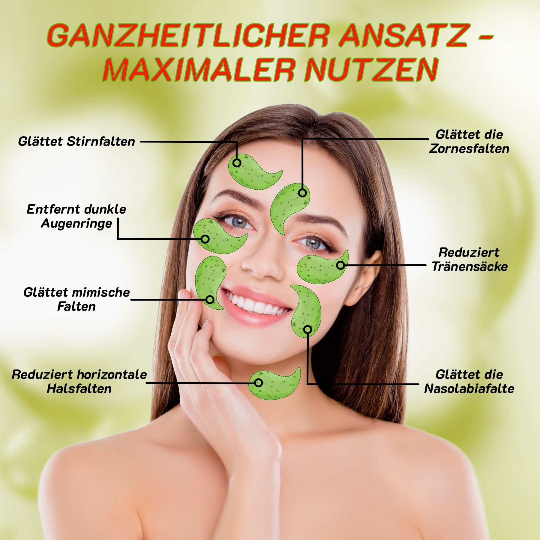 P-Beauty Augenpads Hydrogel Anti Aging Kiwi