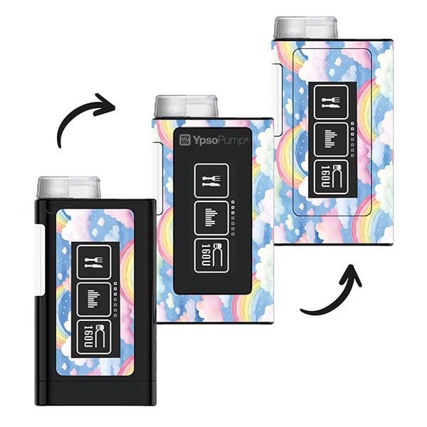 Diasticker® Mylife Ypsopump Sticker 'Rainbow Clouds' 1 St