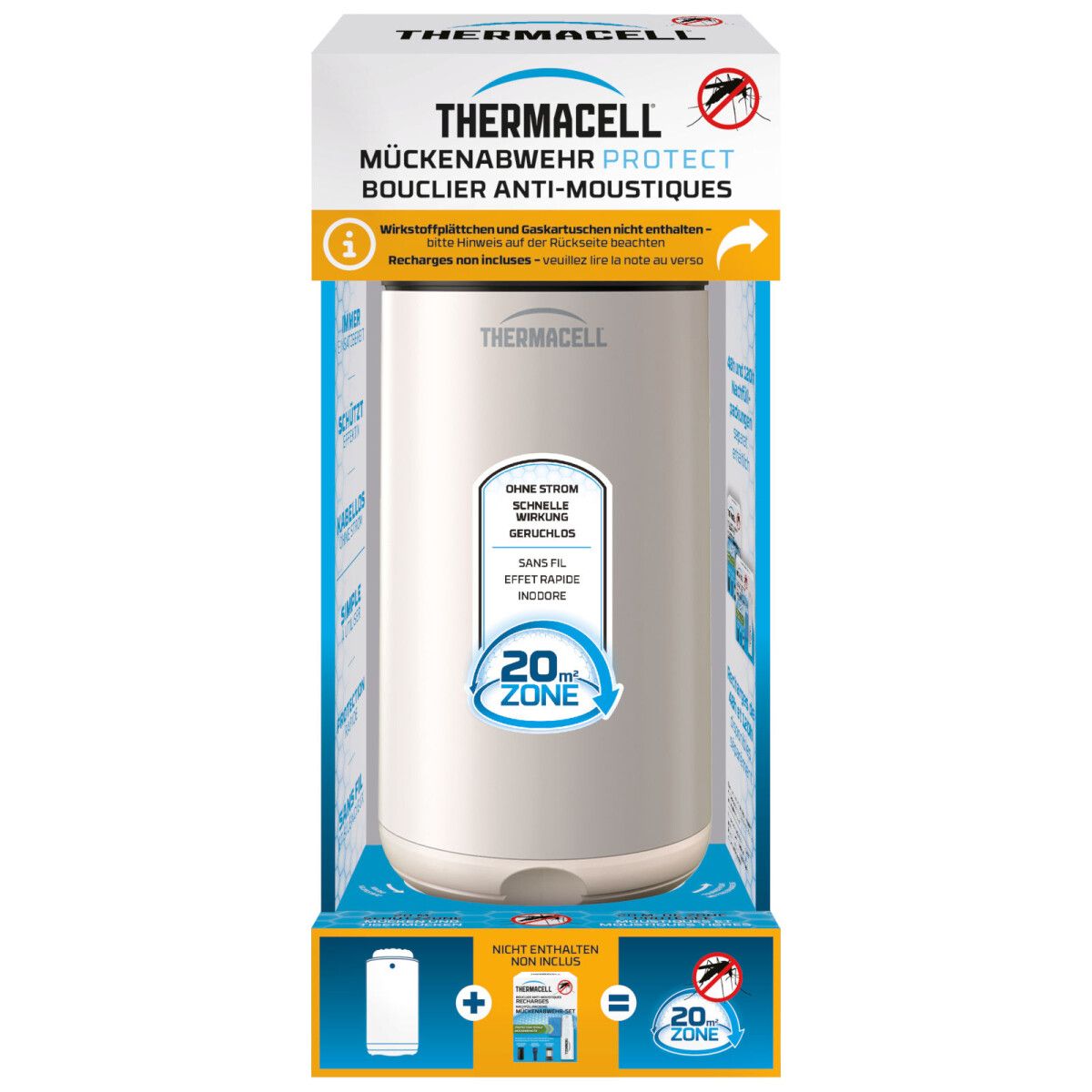 Thermacell Mückenabwehr Protect, ohne Wirkstoff - Mückenschutz Standgerät