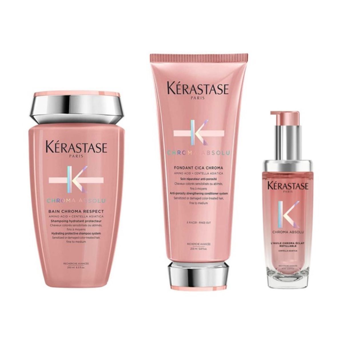 Kérastase Chroma Absolu Respect Set (Bain / Fondant Huile) 525 ml
