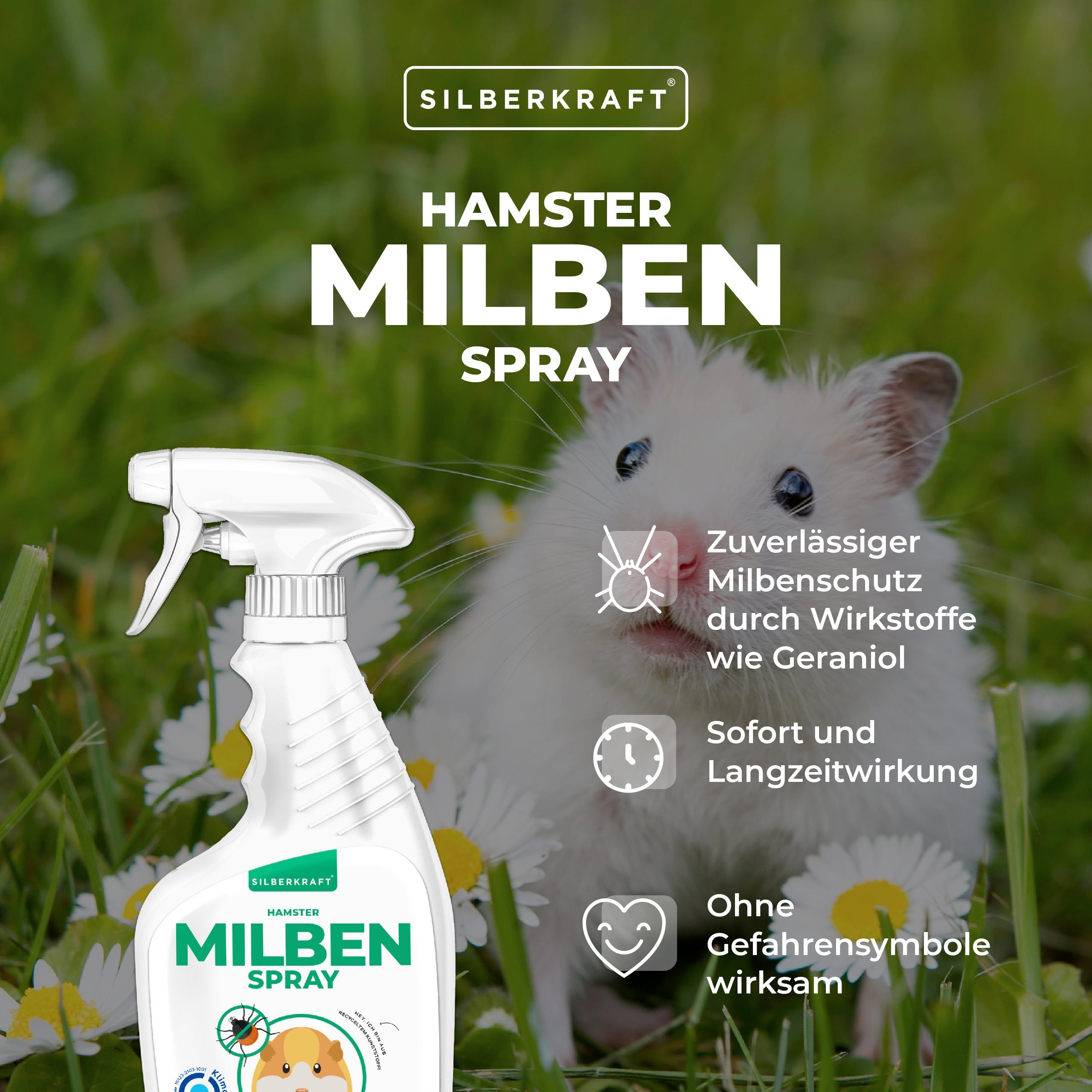 Silberkraft Milbenspray Hamster 12x500 ml Spray