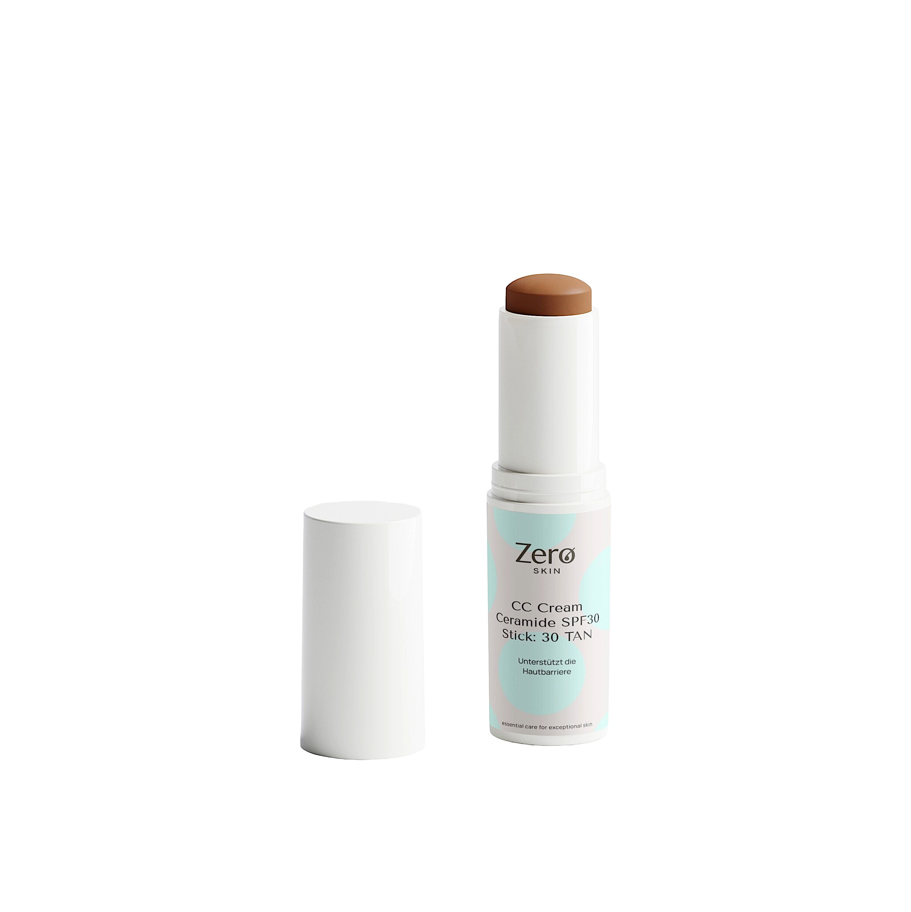 Zero Skin CC Cream Ceramide Spf30 Stick 30 TAN pflegend und schützend mit Jojobaöl 12 g Creme