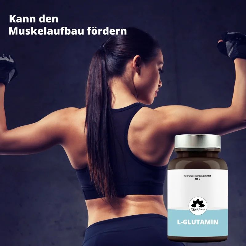 L-Glutamin Reines Pulver von VitaminFuchs 500 g