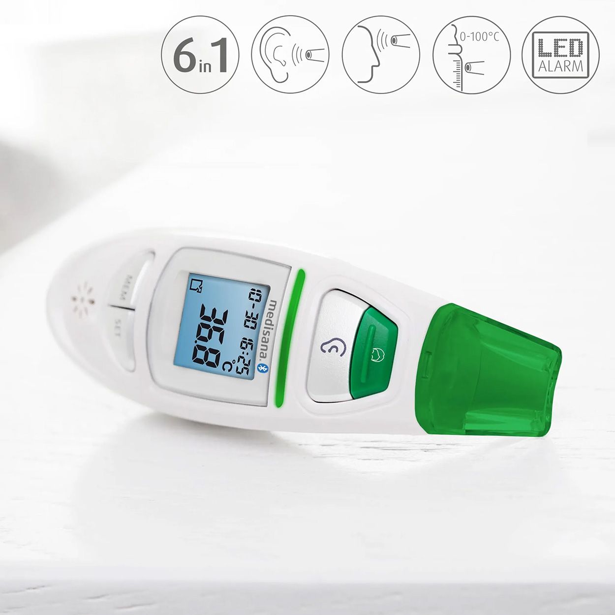 Medisana Connect Infrarot-Multifunktionsthermometer TM 750 Memory-Funktion Thermometer