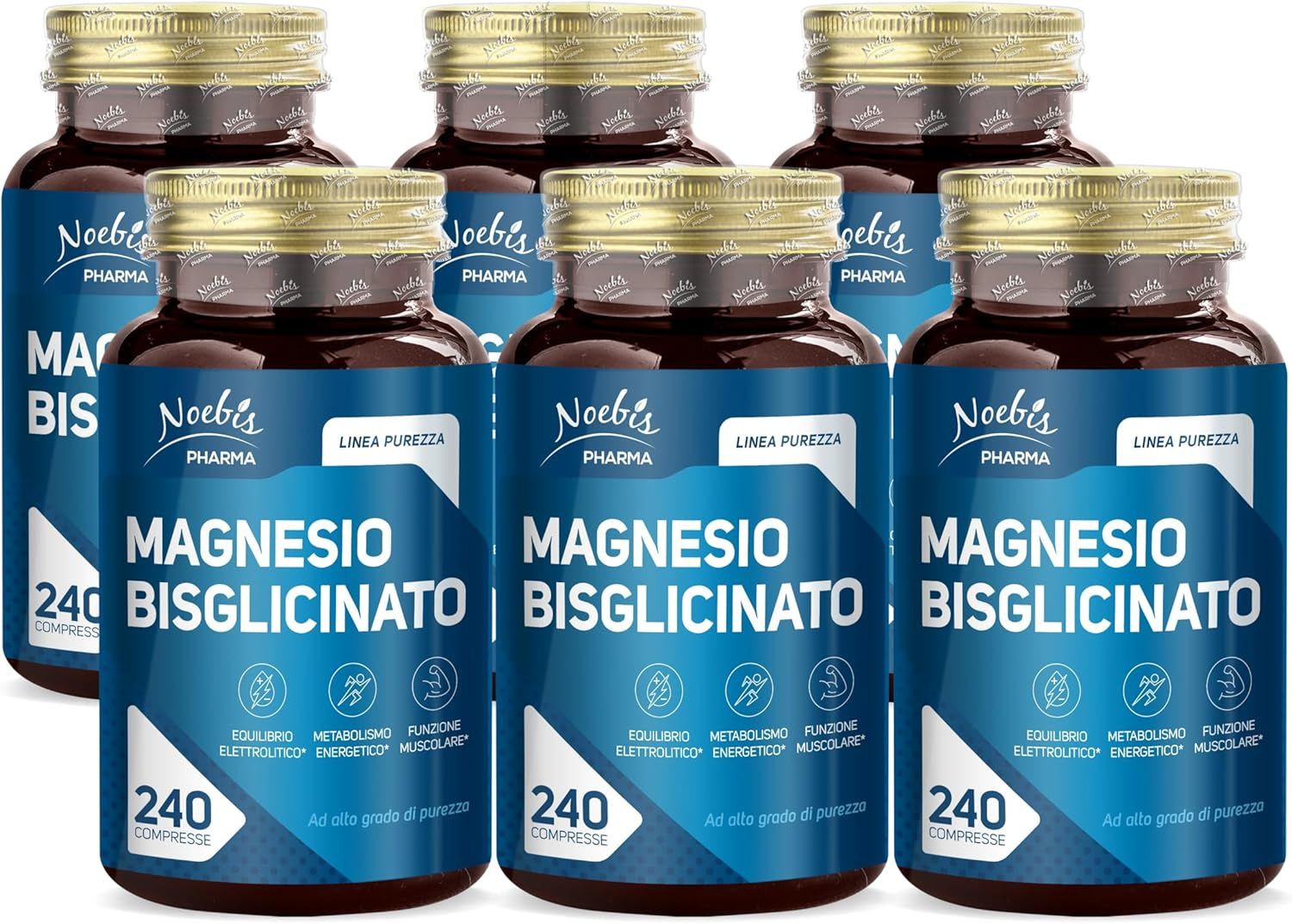 Noebis Pharma Magnesio Bisglicinato – 300 mg – 240 Compresse