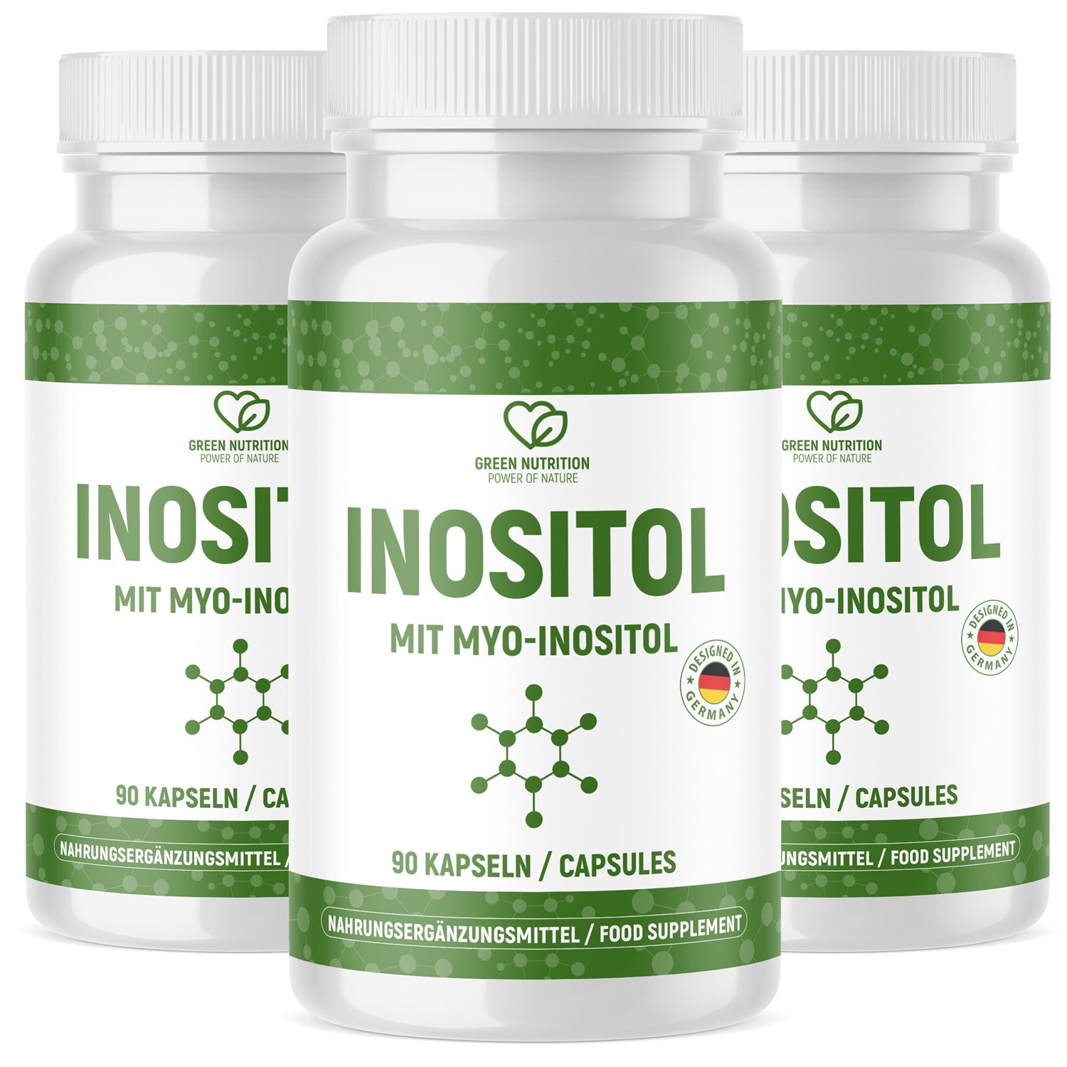Green Nutrition Myo Inositol 1.400mg 3 St Kapseln
