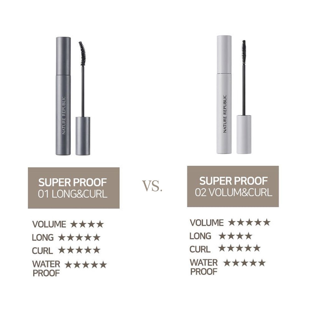 NATURE REPUBLIC Botanical Super Proof Mascara 02 Volume and Curl