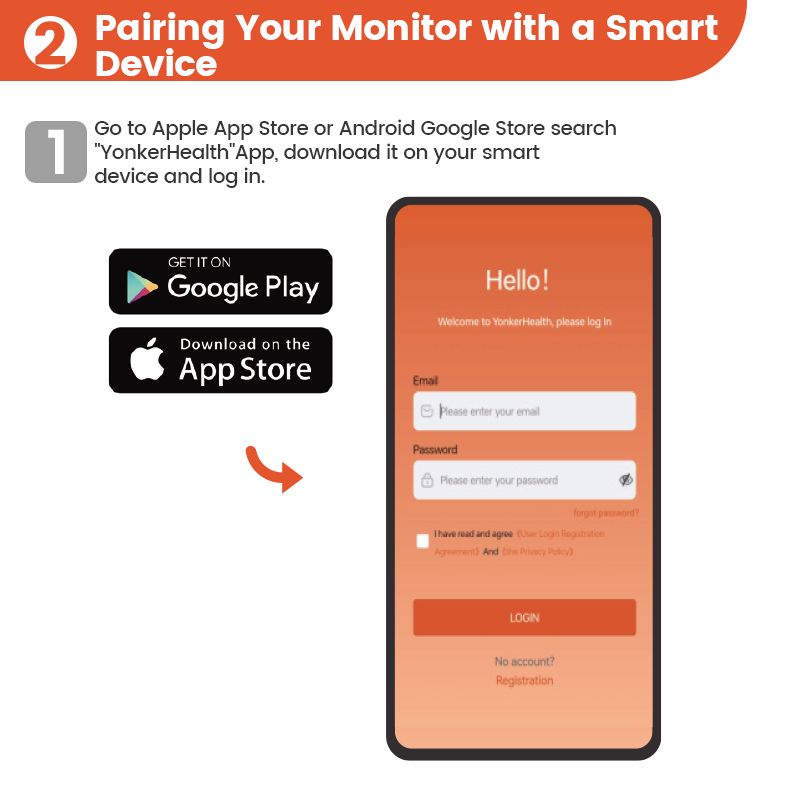 LEPU Oberarm-Blutdruckmessgerät mit Bluetooth App Speicher für 2 Benutzerprofile