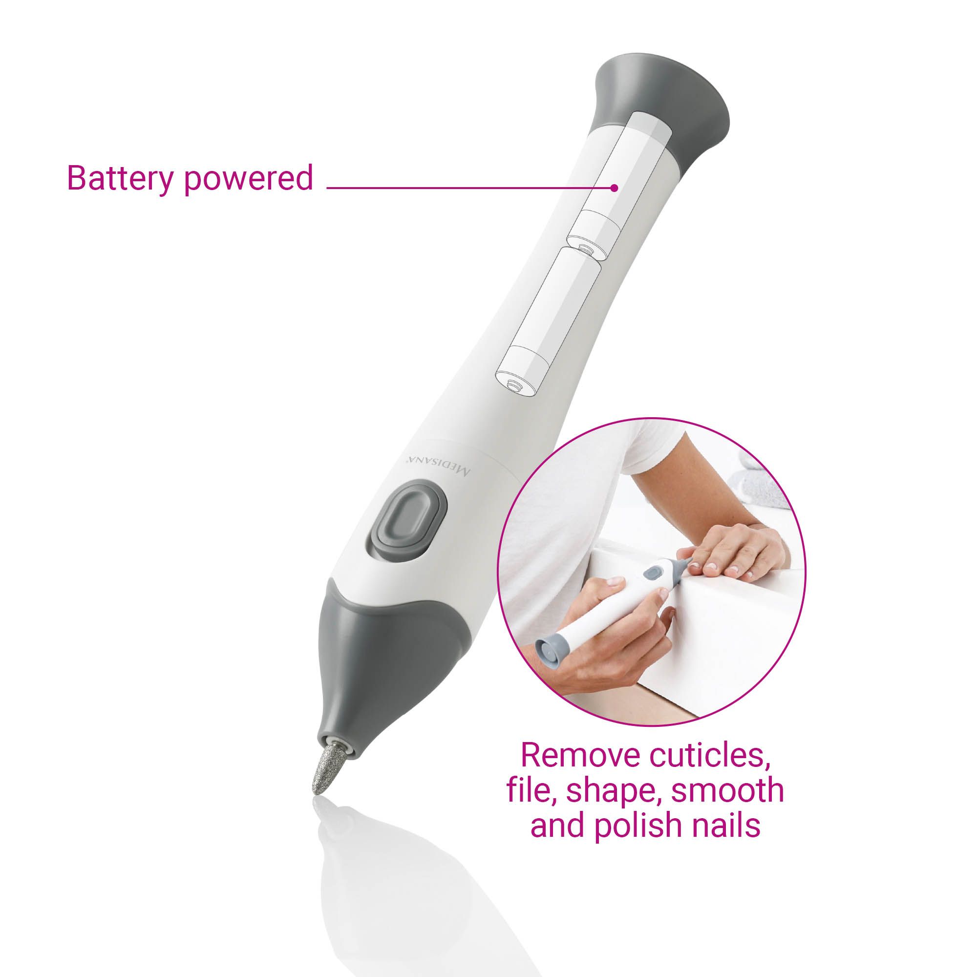 medisana MP 810 elektrisches Maniküre & Pediküre-Set