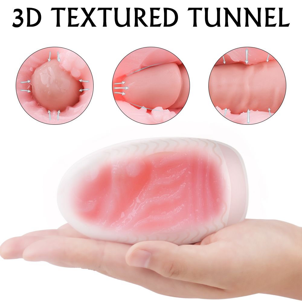 Pleasure Place - Weicher Silikon Flame Masturbator für Männer, wiederverwendbar, 10 cm groß