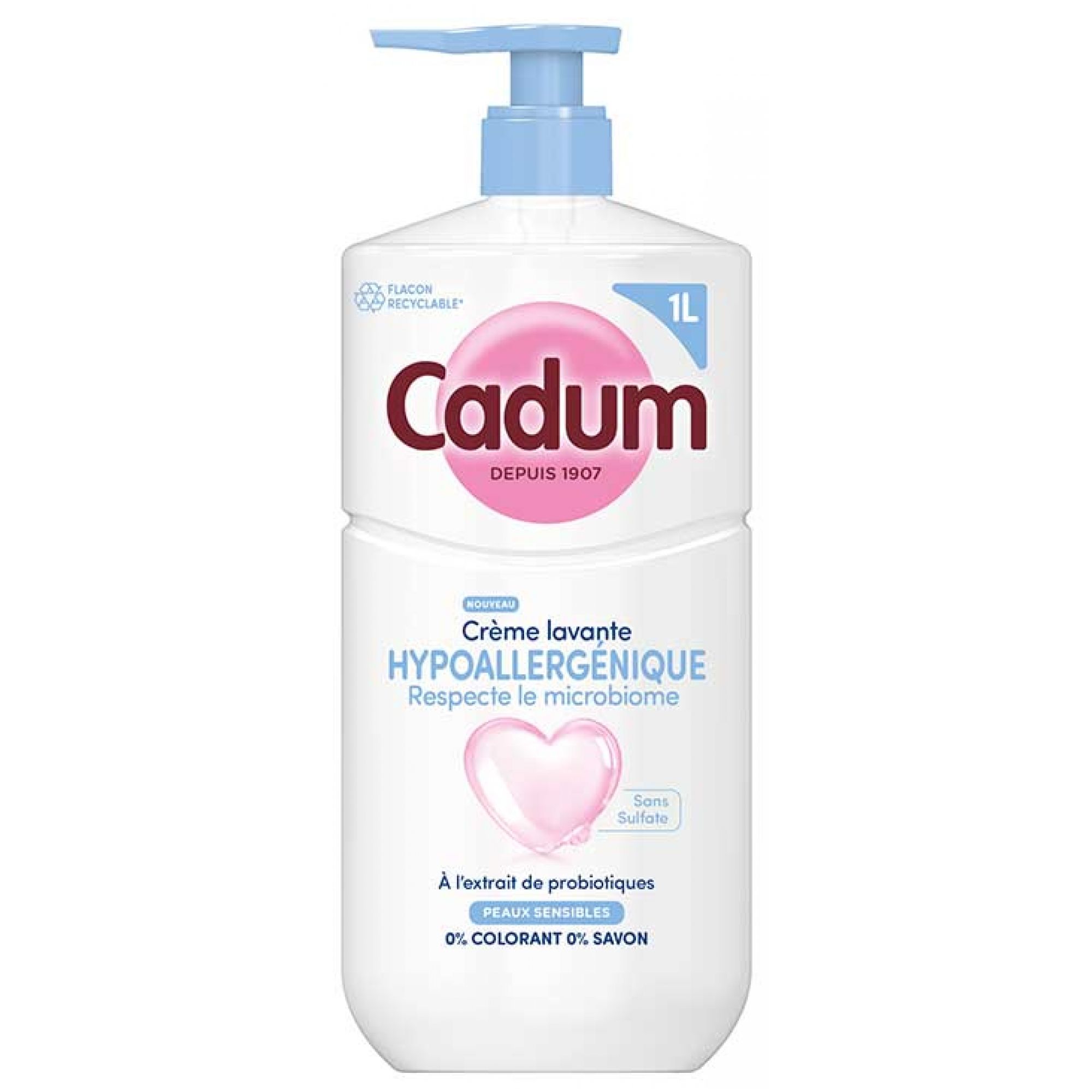 Cadum Hypoallergenes Cremedouche Tolerant Empfindliche Haut 8,5x7,5x25,5 cm