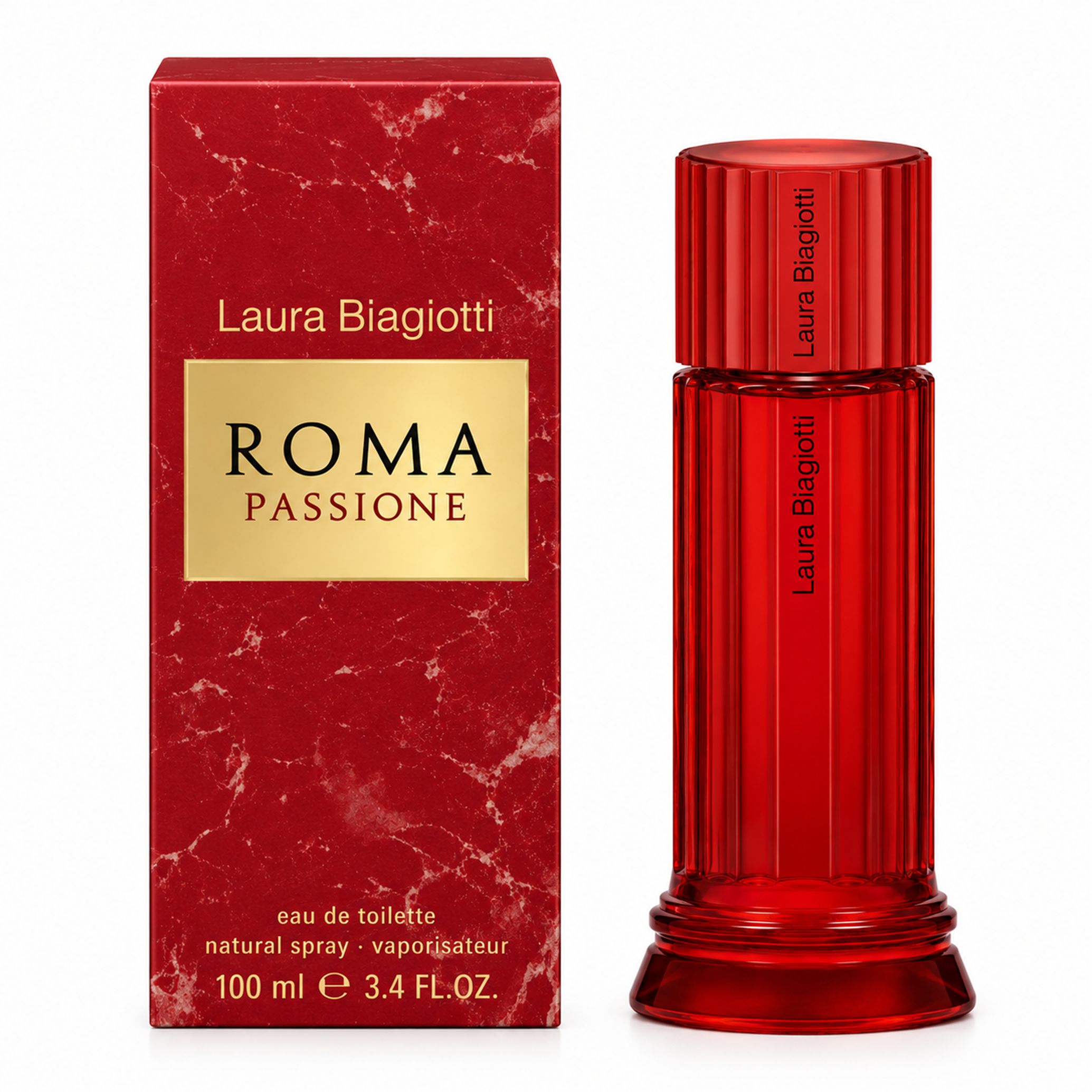 Laura Biagiotti Roma Passione Eau de Toilette 100ml mit Verpackung.