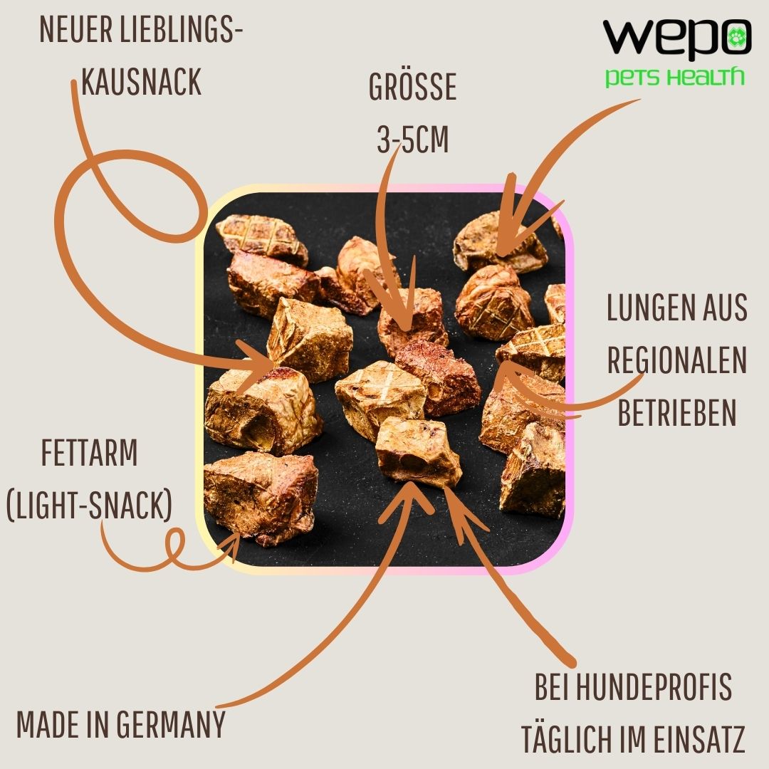WEPO Rinderlunge für Hunde - Hunde Leckerlis