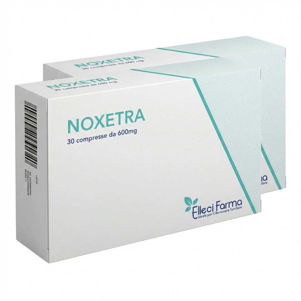 Elleci Farma Noxetra – Integratore Gonfiore e Gas con Enzimix Finocchio e Carbone 60 cpr