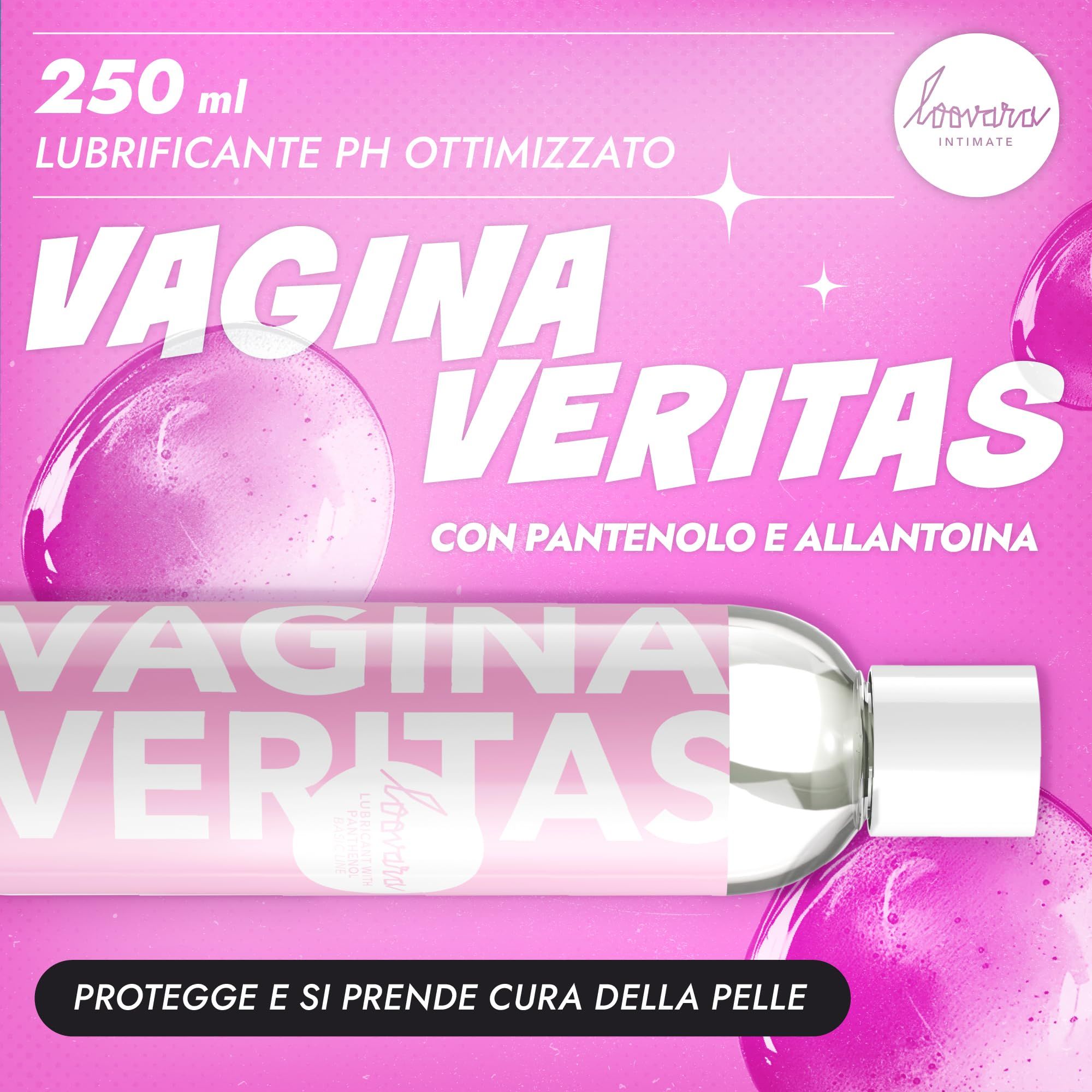250 ml Loovara Vagina Veritas Gleitmittel mit Panthenol und Allantoin. Schützt und pflegt die Haut.
