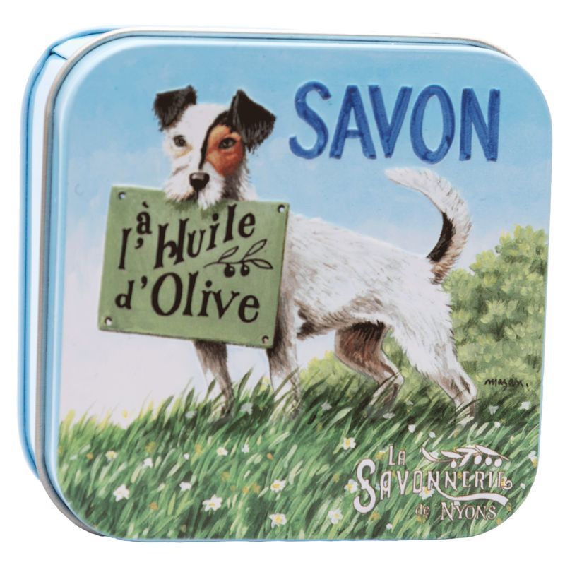 La Savonnerie de Nyons - Metallbox mit Seife - Jack Russell