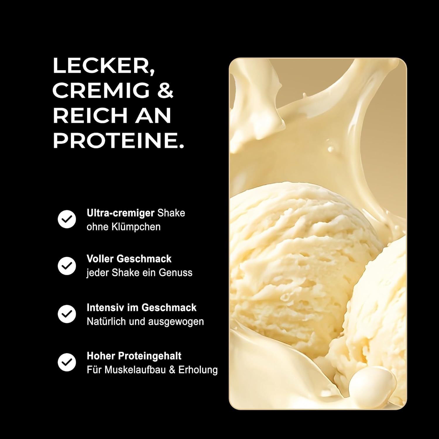 Neosupps Vision Whey Vanilla Cream, Eiweiss Protein Pulver, zum Muskelaufbau und Abnehmen