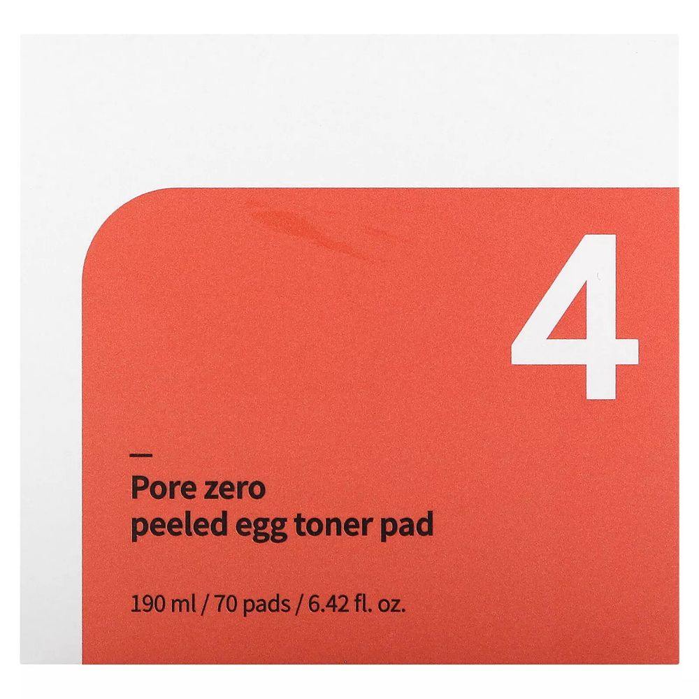 NUMBUZIN No 4 Pore Zero Peeled Eg Toner Pads