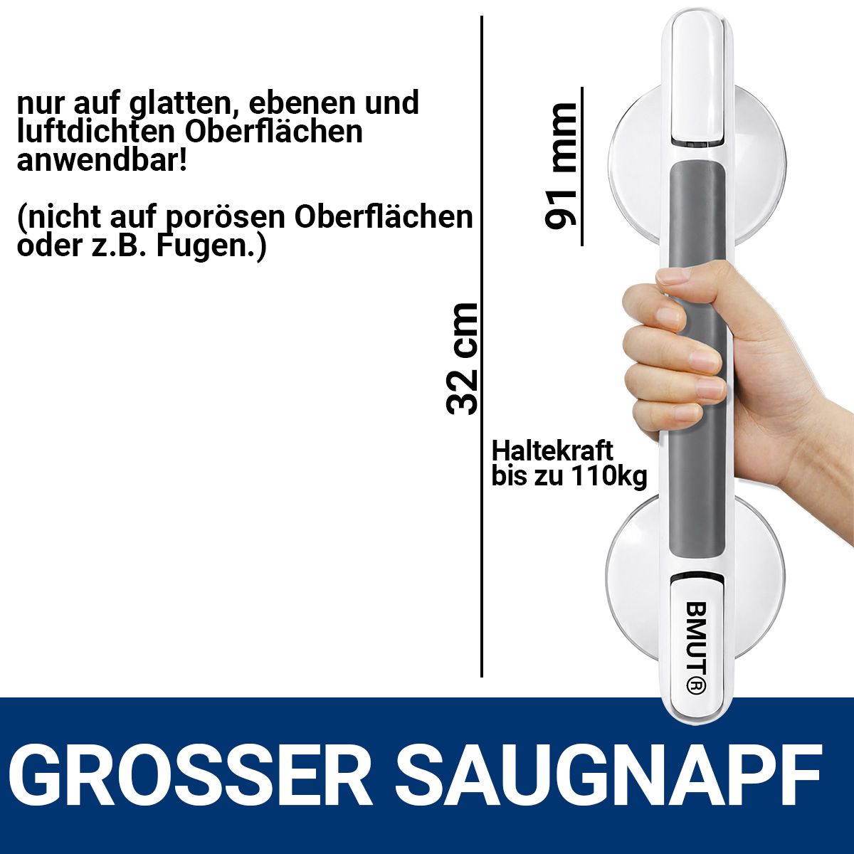BMUT Saughaltegriff Duschgriff Haltegriff