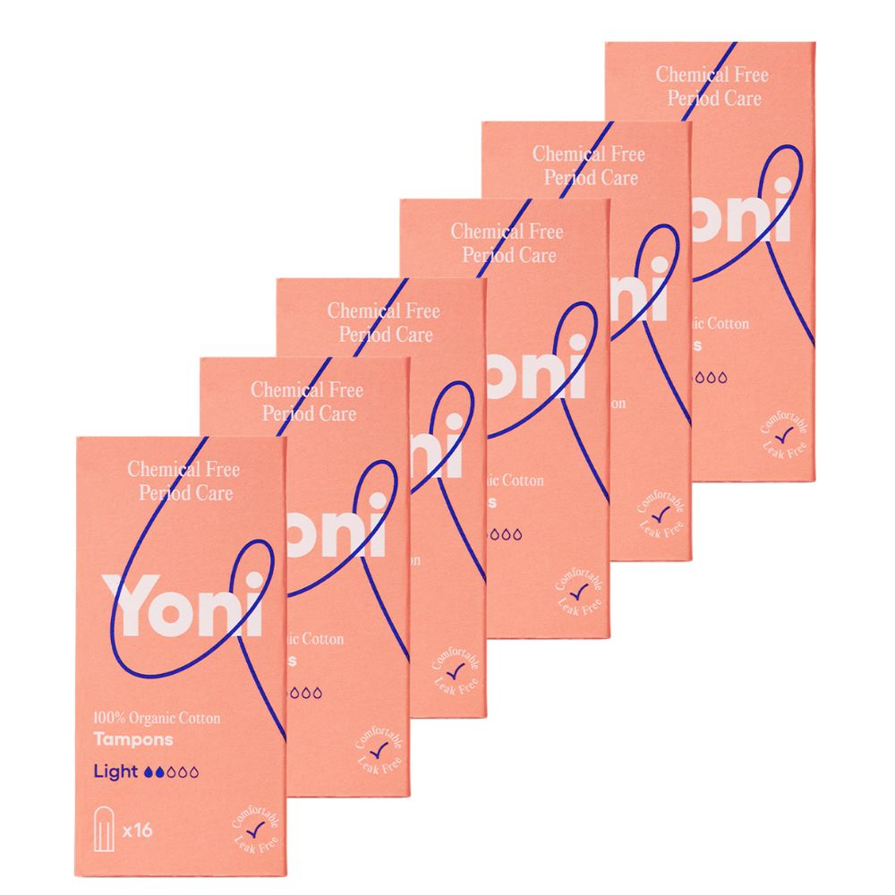 Bio Tampons mini ∙ 100 % Bio-Baumwolle Vorratspack Yoni 96 St Tampon